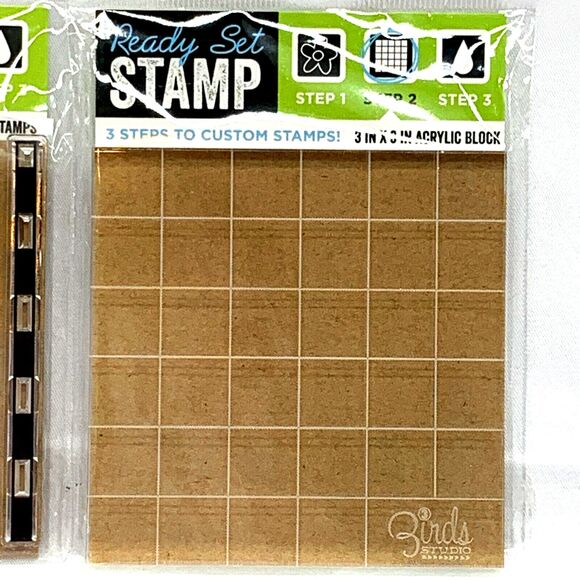 Planner Stamps Bullets Journal Arrow Tags plus Acrylic Block 3x3 Ready Set - Picture 3 of 3